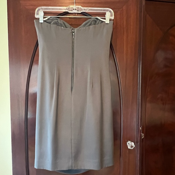 Nikole Miller charcoal grey silk cocktail dress - Picture 2 of 7